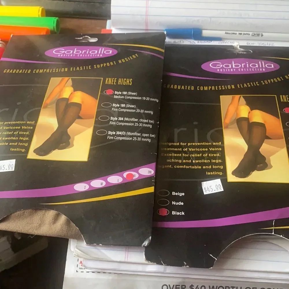 *Lot of 2* Elastic Support Knee highs